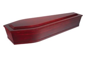 Caskets Rosewood Foil Raised Lid