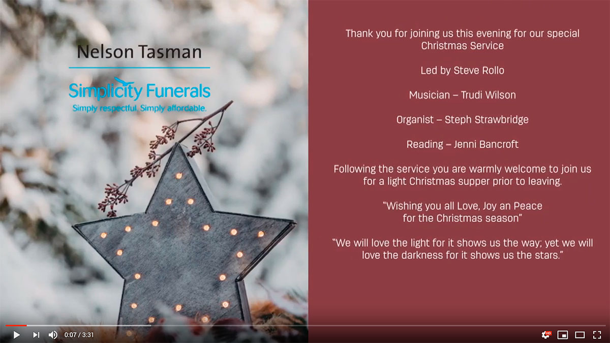 Blog Video Christmas Grief